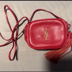 Yves Saint Laurent Bold Red Crossbody Bag